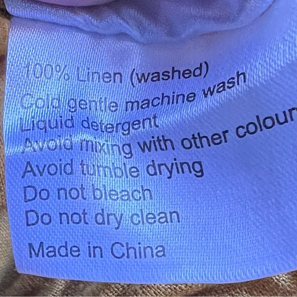 Bed Threads Fitted Sheet 100% French Flax Linen King in Turmeric Breathable Boho - Picture 5 of 9